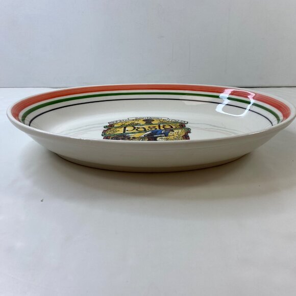 Himark Buona San Remo Italia Oval Pasta Serving Bowl 15.5" x 11" Ceramic - Picture 2 of 10